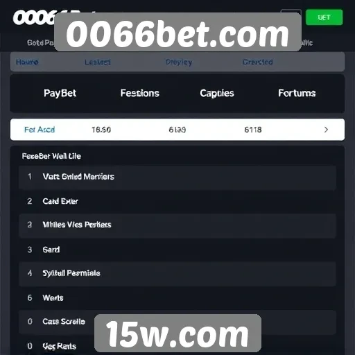 Métodos de pagamento disponíveis em 0066bet.com